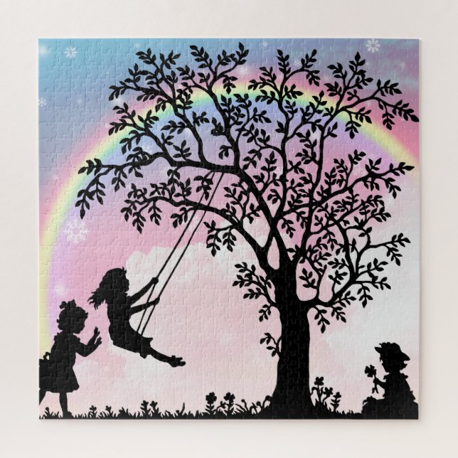 Puzzle Filles s'amusant (Vertical)
