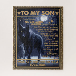 Puzzle Fils d'amour  Lettre à mon fils Ne vous sentez jam