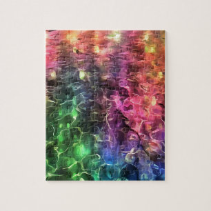 Puzzle Fin De L'Art Abstrait Arc-En-Ciel