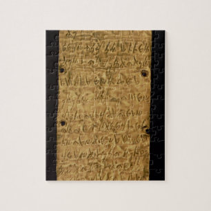 Puzzle Fine couche d'or avec l'inscription phénicienne,