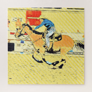 Puzzle Finish Line Run - Rodeo Cowgirl