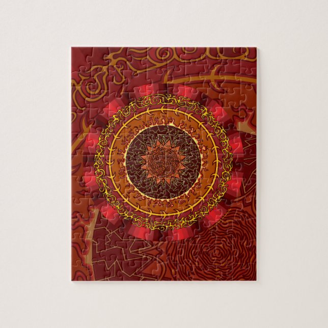 Puzzle Fire Mandala (Vertical)