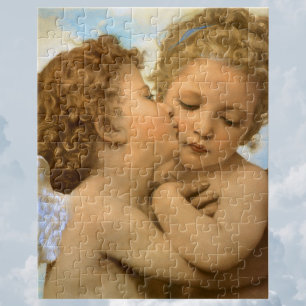 Puzzle First Kiss (détail d'ange) par Bouguereau