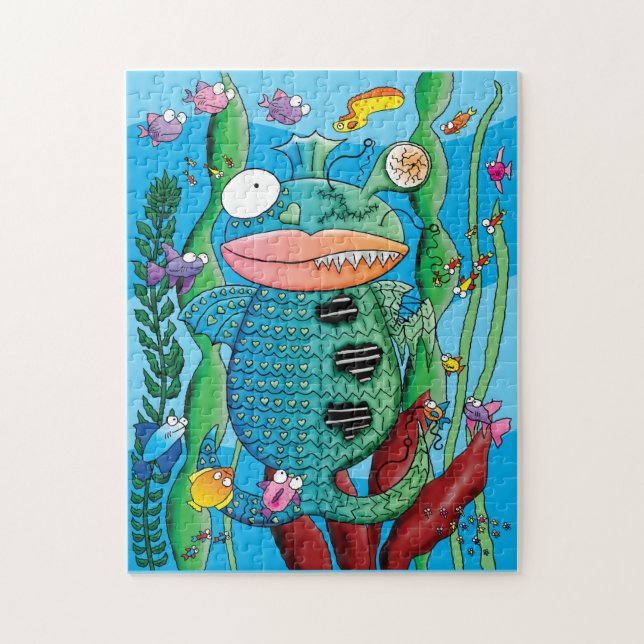 Puzzle Fish Monster (Vertical)