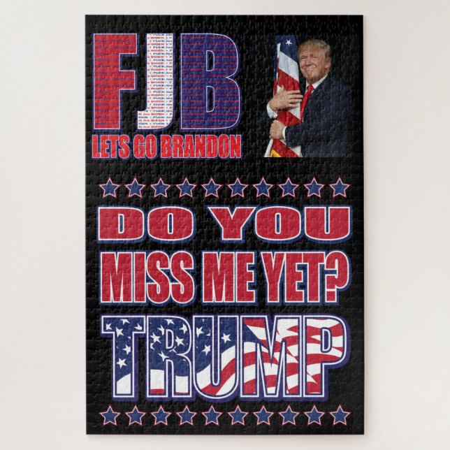 Puzzle FJB - Allons-y Brandon - Président Trump (Vertical)