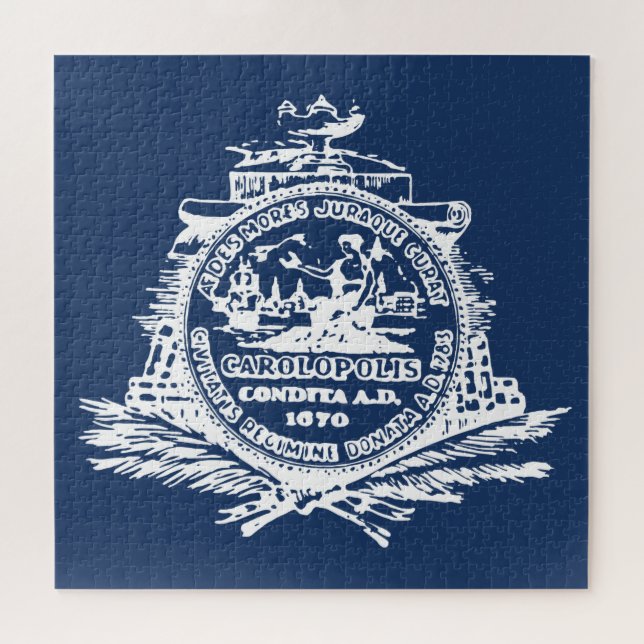 Puzzle Flag of Charleston (South Carolina) (Horizontal)