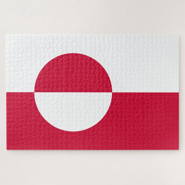 Puzzle Flag of Greenland (Horizontal)