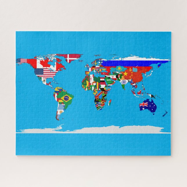 Puzzle flagged world (Horizontal)