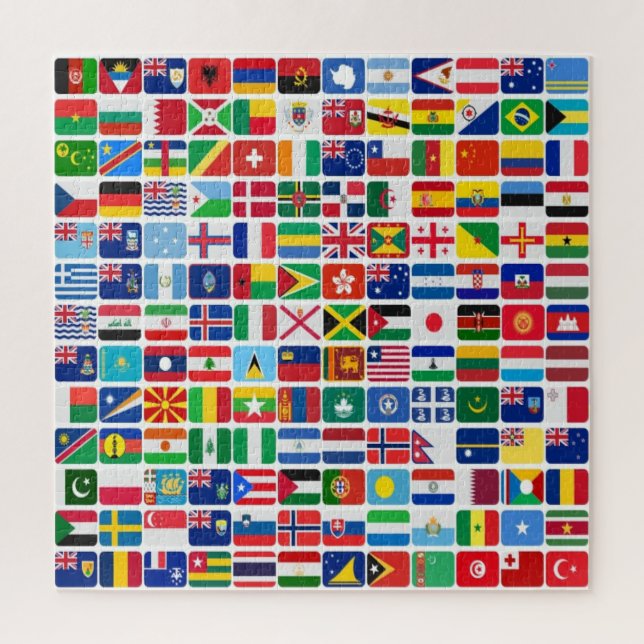 Puzzle Flags de la nation World All Countries (Vertical)