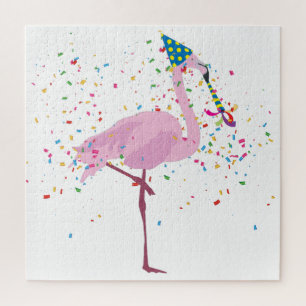 Puzzle Flamant rose - Animaux ayant une fête