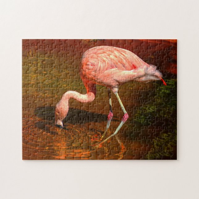 Puzzle Flamant rose de Floride. (Horizontal)