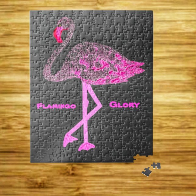 Puzzle Flamant rose gloire (With this Flamingo Glory Jigsaw Puzzle design, it's puzzling to work with indeed!)
