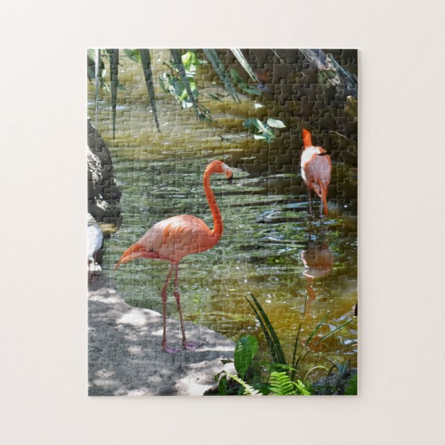 Puzzle Flamant rose rose (Vertical)