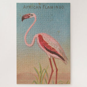 Puzzle Flamant rose rose Vintage (1889)