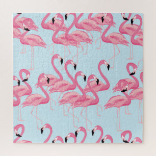 Puzzle Flamant rose : Tropical Vintage Print