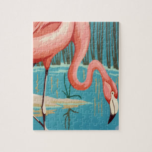 Puzzle Flamant Vintage