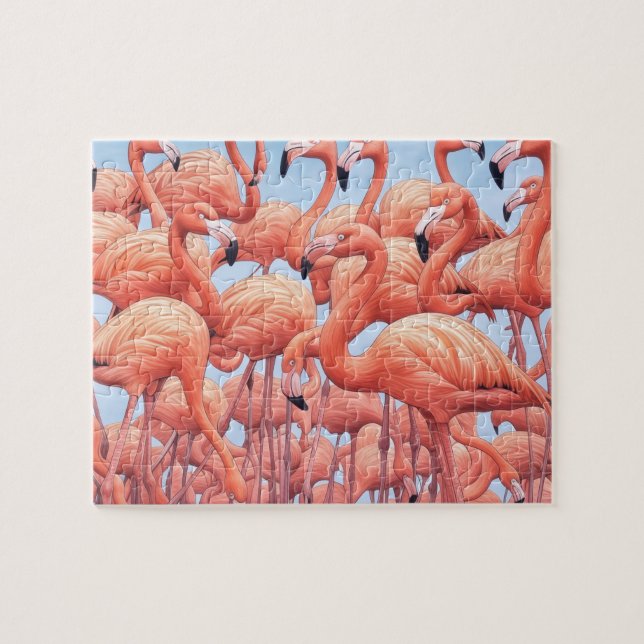 Puzzle Flamants roses, Puzzle, 20 x 25 cm, 110 pièces (Horizontal)