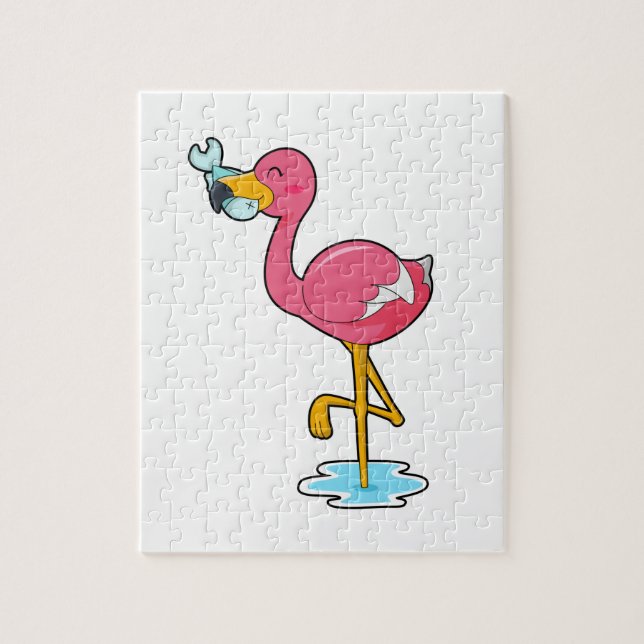 Puzzle Flamingo (Vertical)