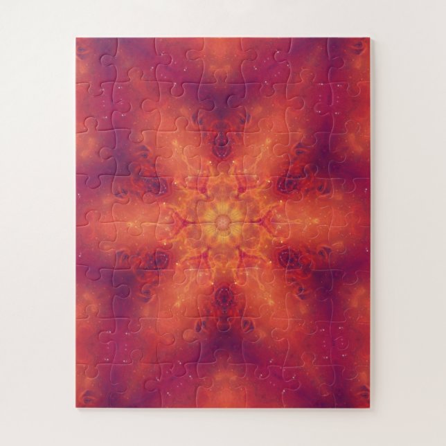 Puzzle Flamme flamboyante Phoenix brûler flocon de neige (Vertical)