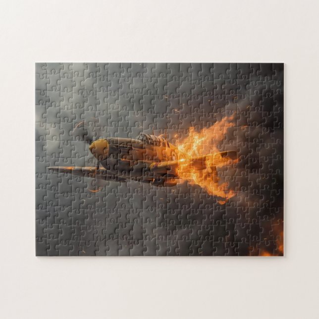 Puzzle Flammes du Ciel : L'Ascension d'un Spitfire (Horizontal)