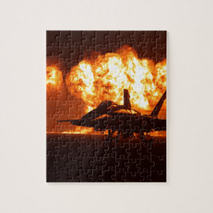 Puzzle Flammes Jet Fighter