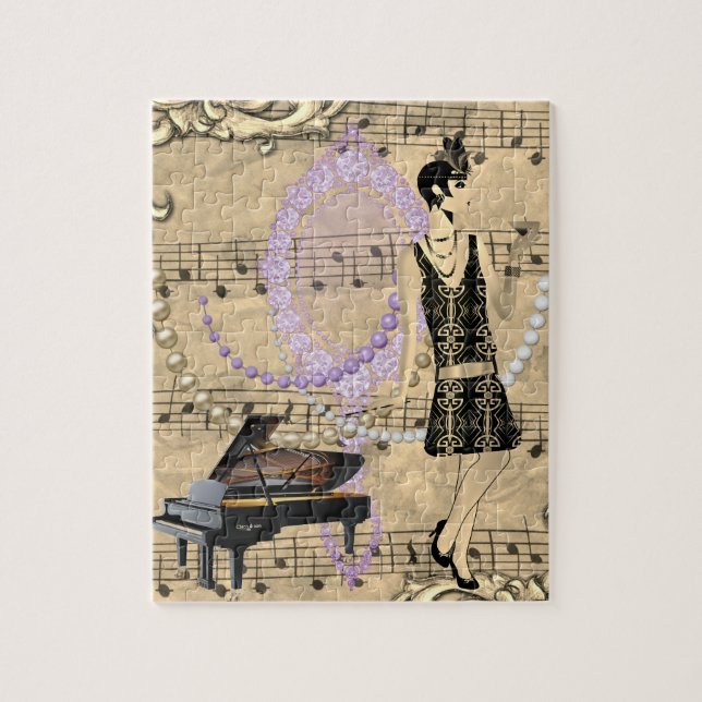 Puzzle Flapper Lady Music & Glamor (Vertical)