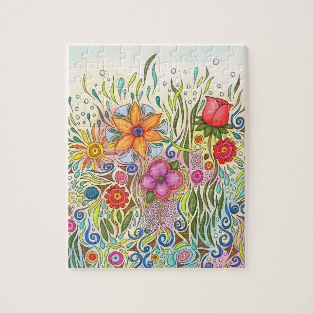 Puzzle Fleur 12 Garden Art (Vertical)