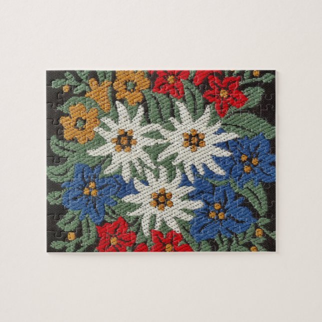 Puzzle Fleur alpine suisse Edelweiss (Horizontal)