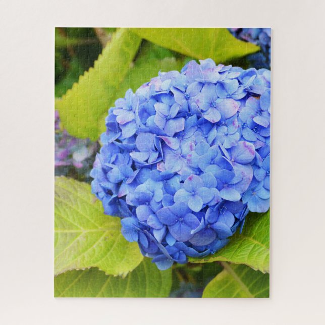 Puzzle Fleur bleue d'hortensia (Vertical)