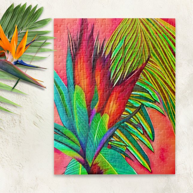 Puzzle Fleur colorée de l'oiseau de paradis (Créateur téléchargé)
