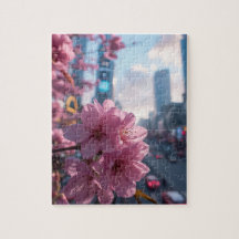 Puzzle Fleur de Cerisier Moderne | 500 Pièces Flor