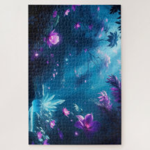 Fleur de crépuscule mystique - Forêt florale encha