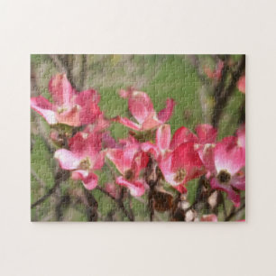 Puzzle Fleur de Dogwood rose fleuris Photo Peinture
