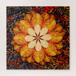 Puzzle Fleur de feuille