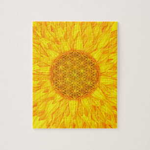 Puzzle Fleur de la vie - tournesol #3