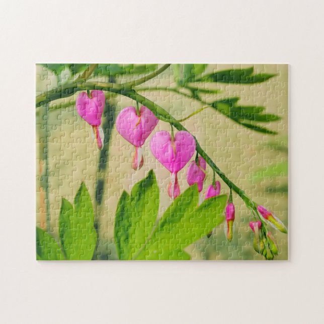 Puzzle Fleur de Lamprocapnos, coeur asiatique saignant (Horizontal)
