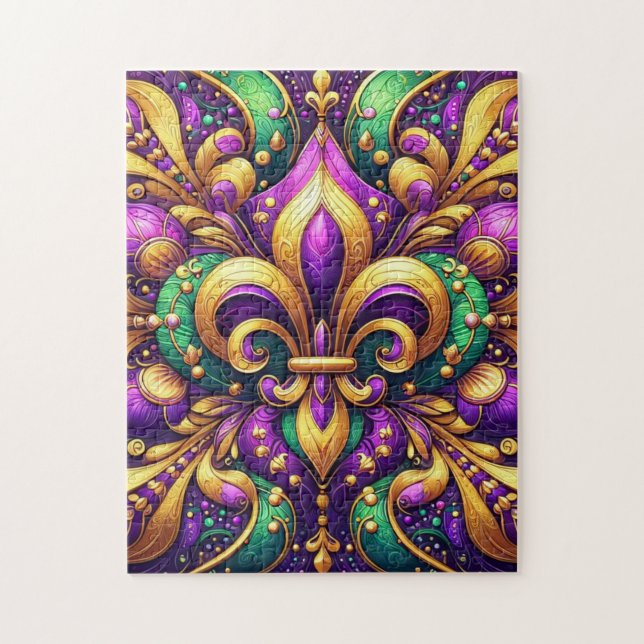 Puzzle fleur de lis (Vertical)