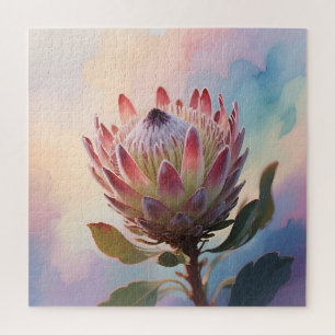 Puzzle Fleur de Proteas Aquarelle Rêveuse