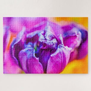 Puzzle Fleur de tulipe de beauté pourpre