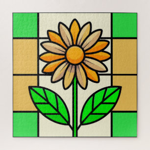Puzzle Fleur de verre tendu