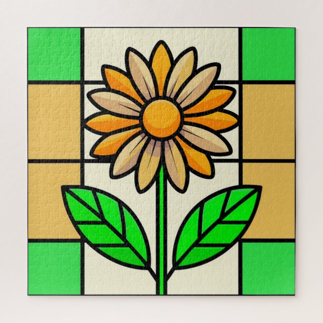 Puzzle Fleur de verre tendu (Vertical)
