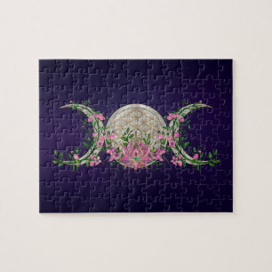 Puzzle Fleur de vie Triple Lune Lotus