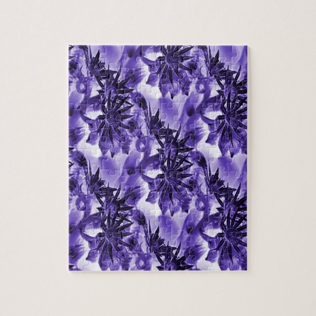 Puzzle Fleur en violet... (Vertical)
