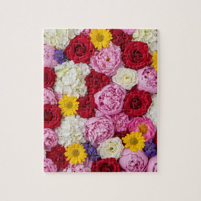 Puzzle Fleur Éternelle : Une Tapisserie Florale de Luxe (Vertical)