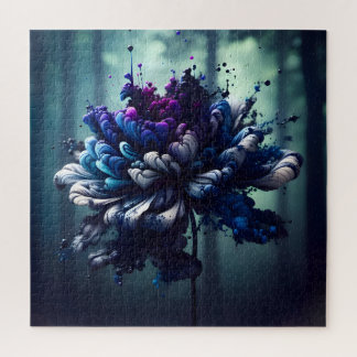 Puzzle Fleur Ethérée : Art Floral Abstrait