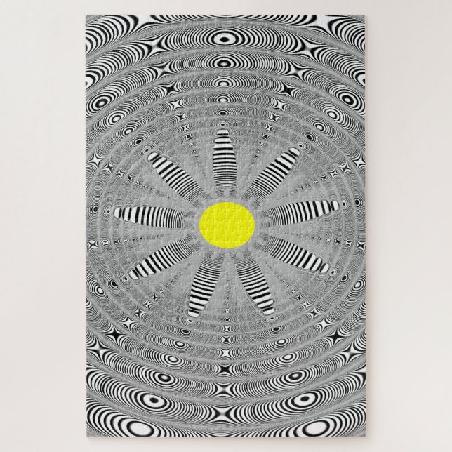 Puzzle Fleur fractale Graphique Impossible (Vertical)