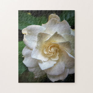 Puzzle Fleur Gardenia blanche