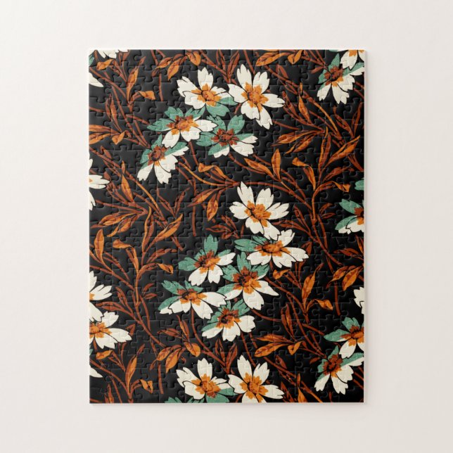 Puzzle Fleur gothique Motif Fleur esthétique transparente (Vertical)