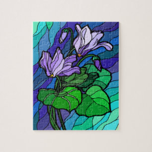Puzzle Fleur irlandaise en verre