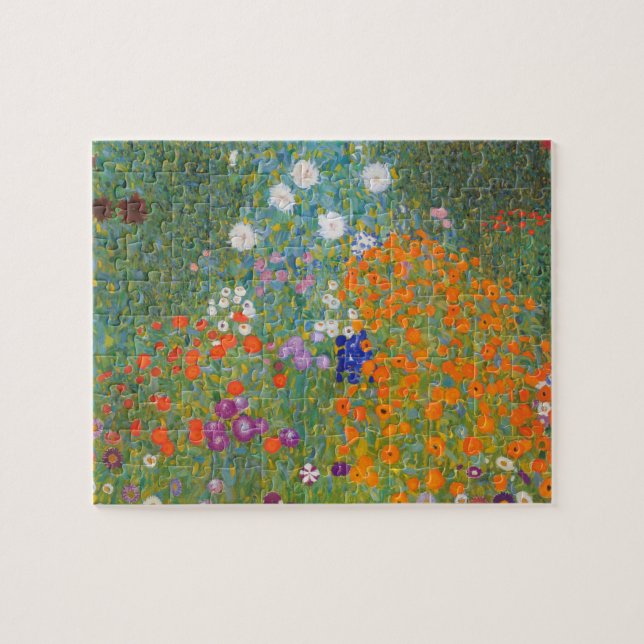 Puzzle fleur+jardin+klimt+gustav+cottage (Horizontal)
